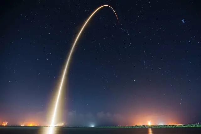 Shuttle launched into outer space