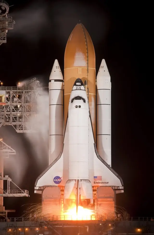 Shuttle is preparing to launch